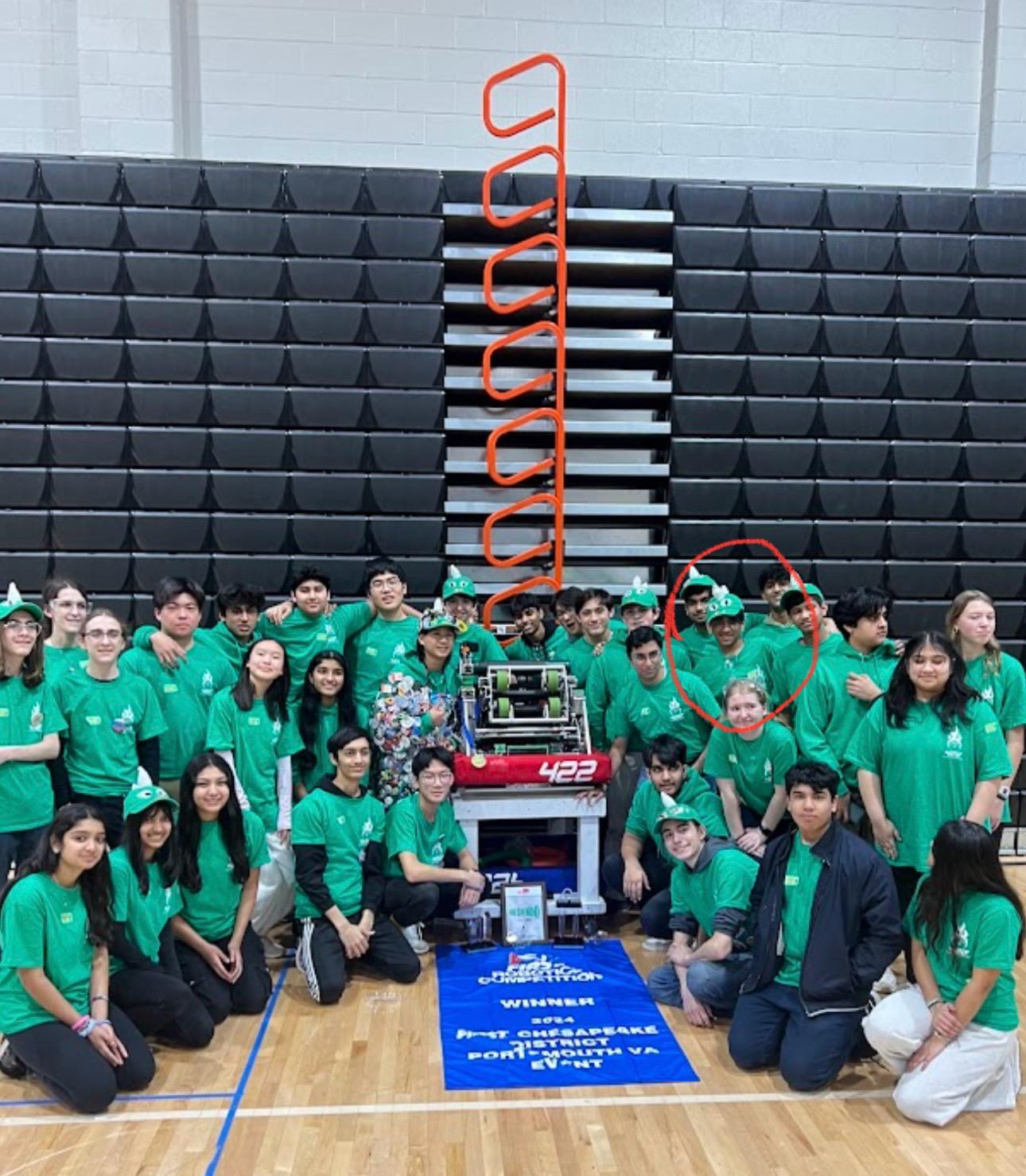 Mech Tech Dragons Team 422 with its robot