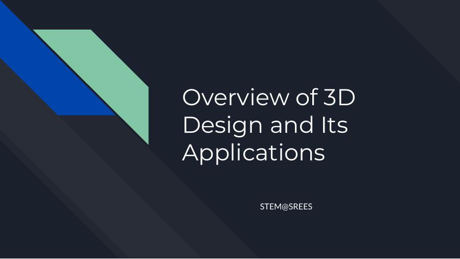 Overview of 3D Design and Its Applications lesson preview