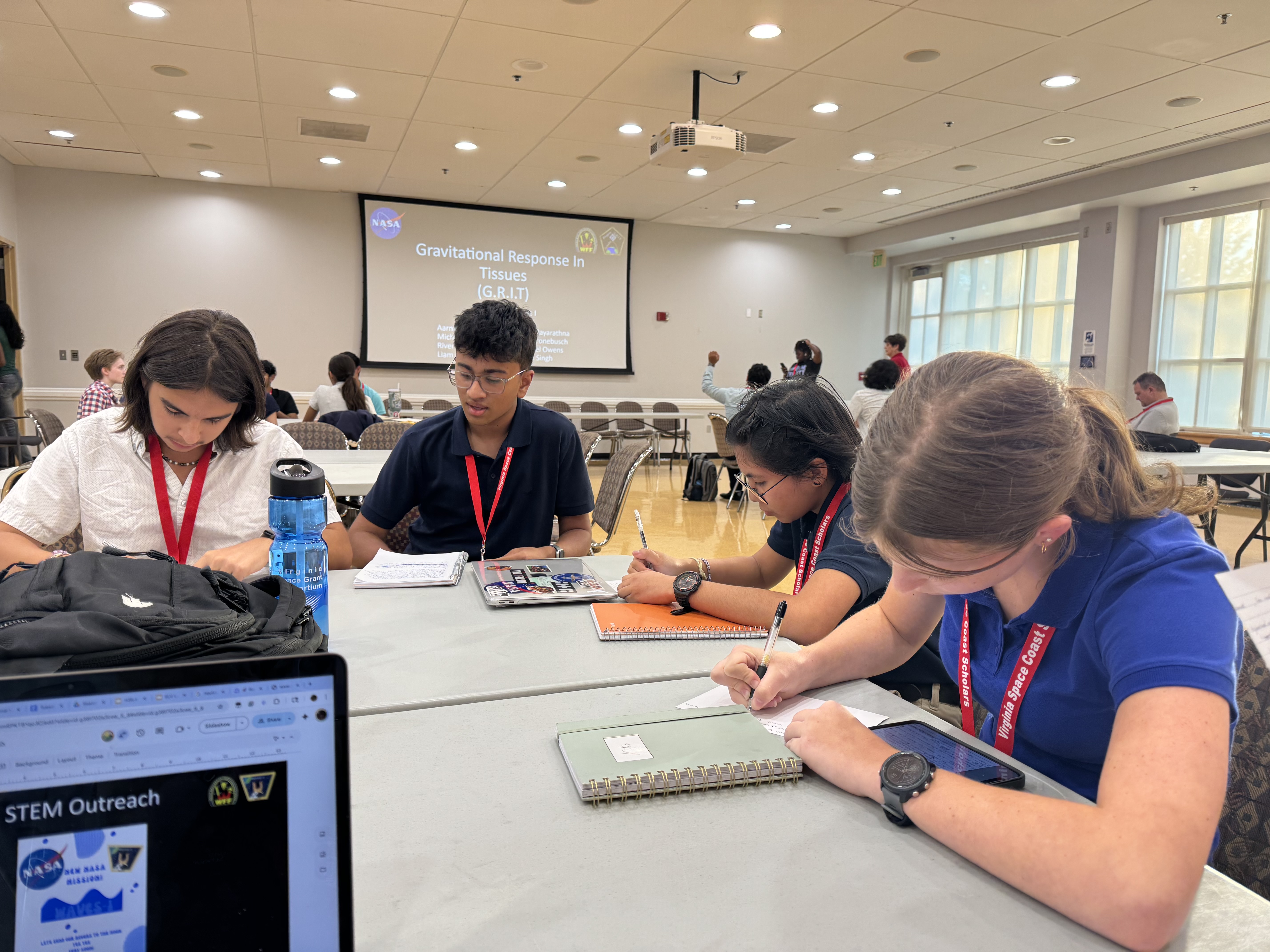 Working with my Virginia Space Coast Scholars academy team