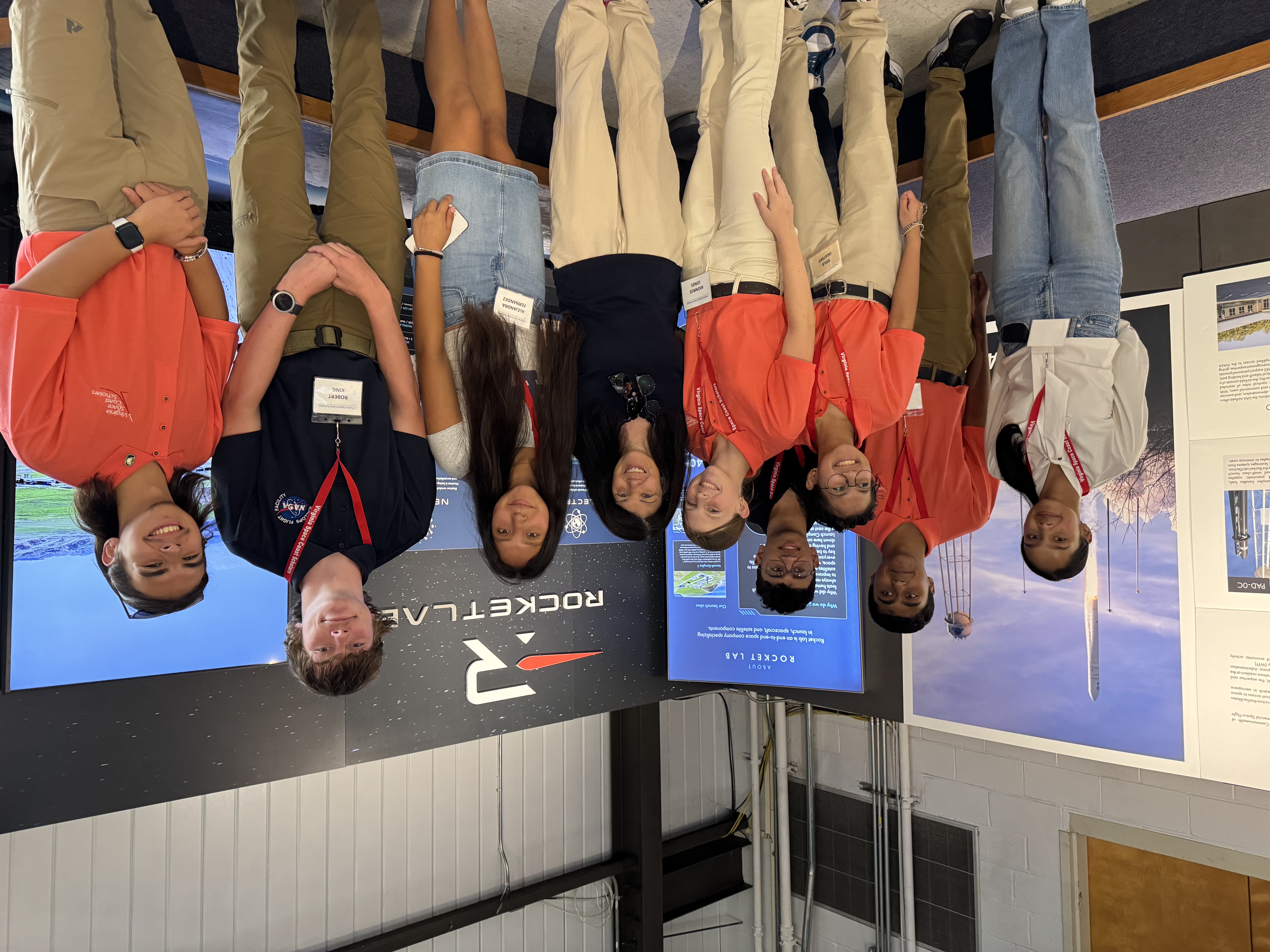 Virginia Space Coast Scholars scholars during a summer academy visit